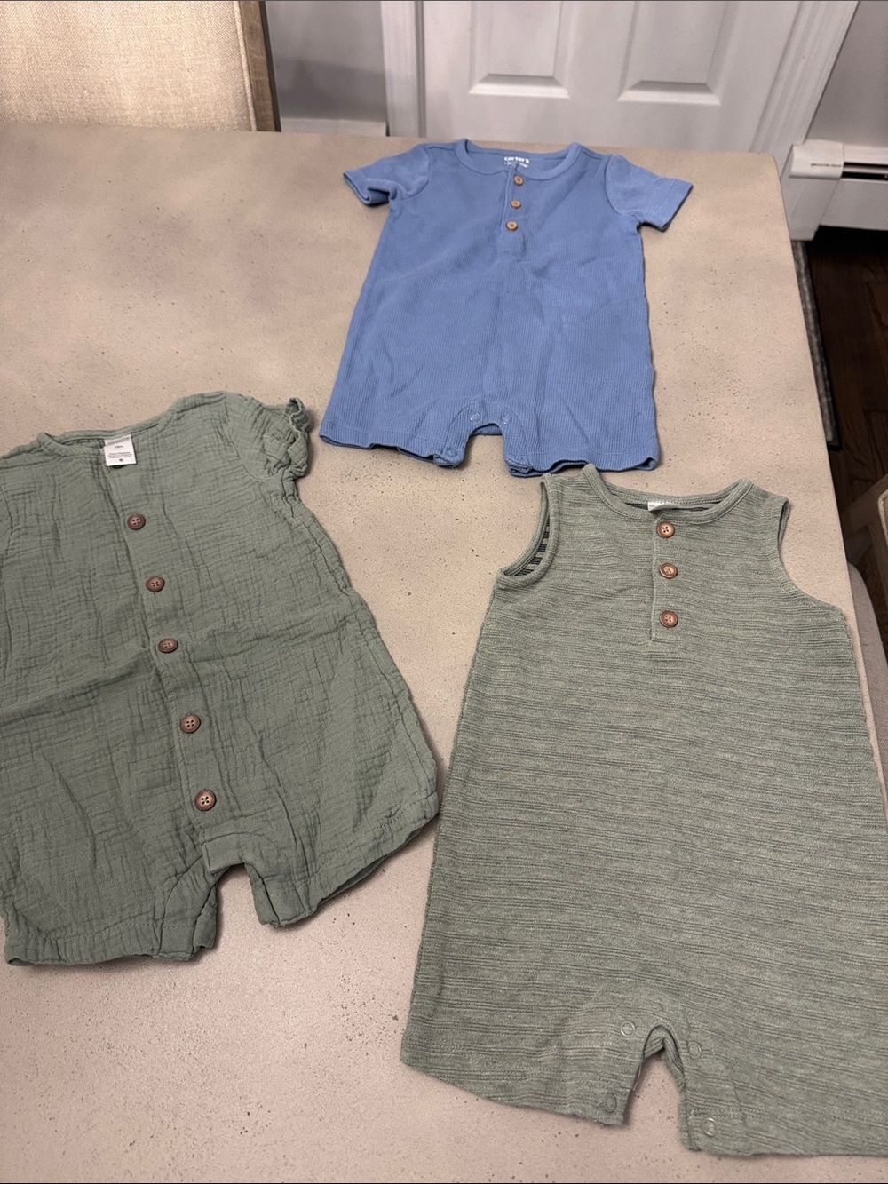 3 piece carters romper set